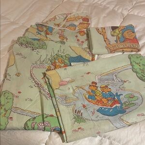 Vintage Nostalgia Berenstain Bears Twin Bed Sheet Set